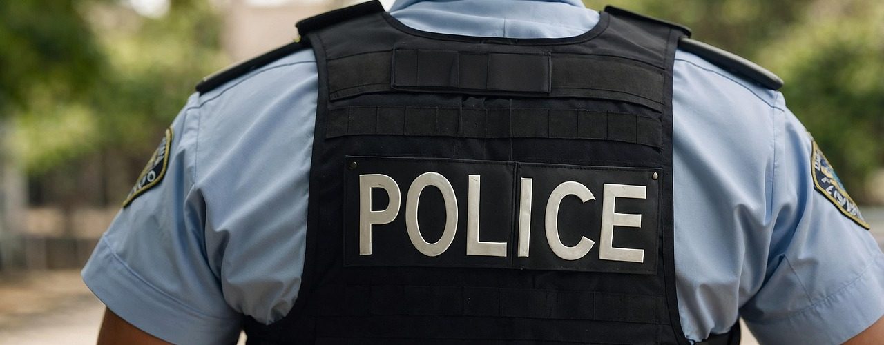 police man uniform back crime 9095364